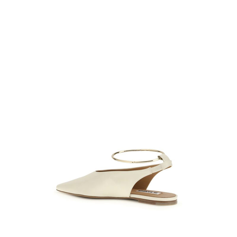 Jil Sander Cream Goatskin Mules - Élégance et Confort