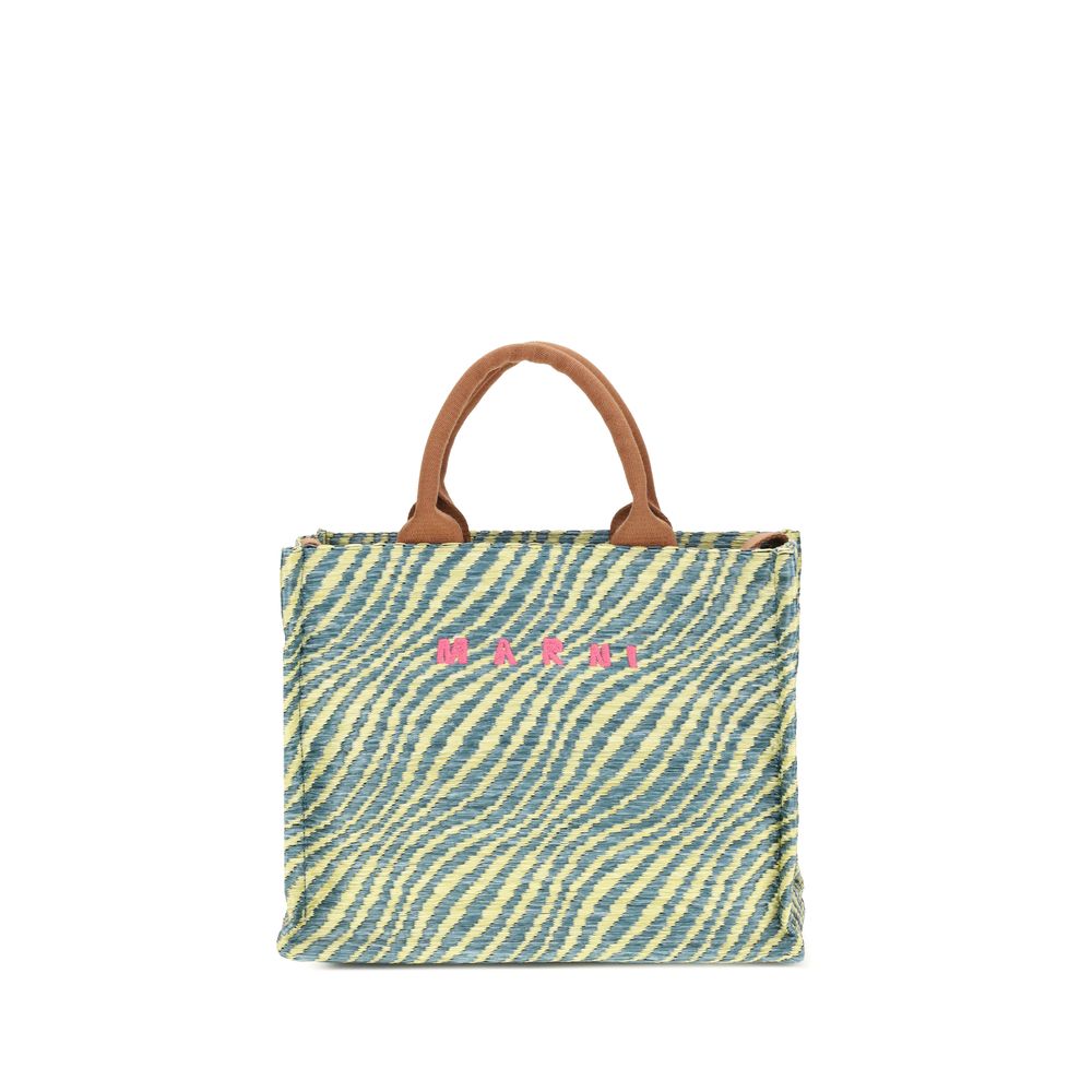 Sac bandoulière en tissu multicolore Marni