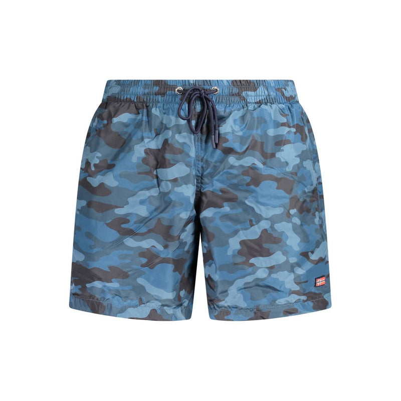 Norway 1963 Blue Polyester Swimwear for Men - Stylish & Comfortable