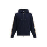 Sweat-shirt en coton bleu Burberry