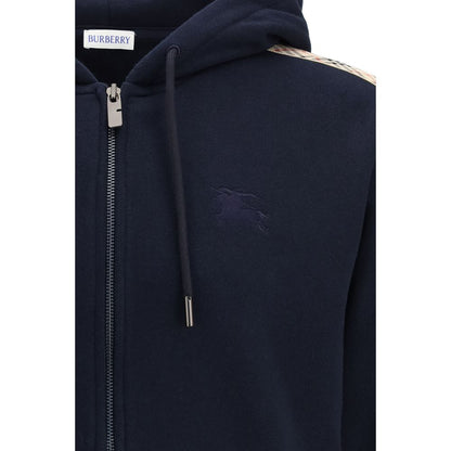 Sweat-shirt en coton bleu Burberry