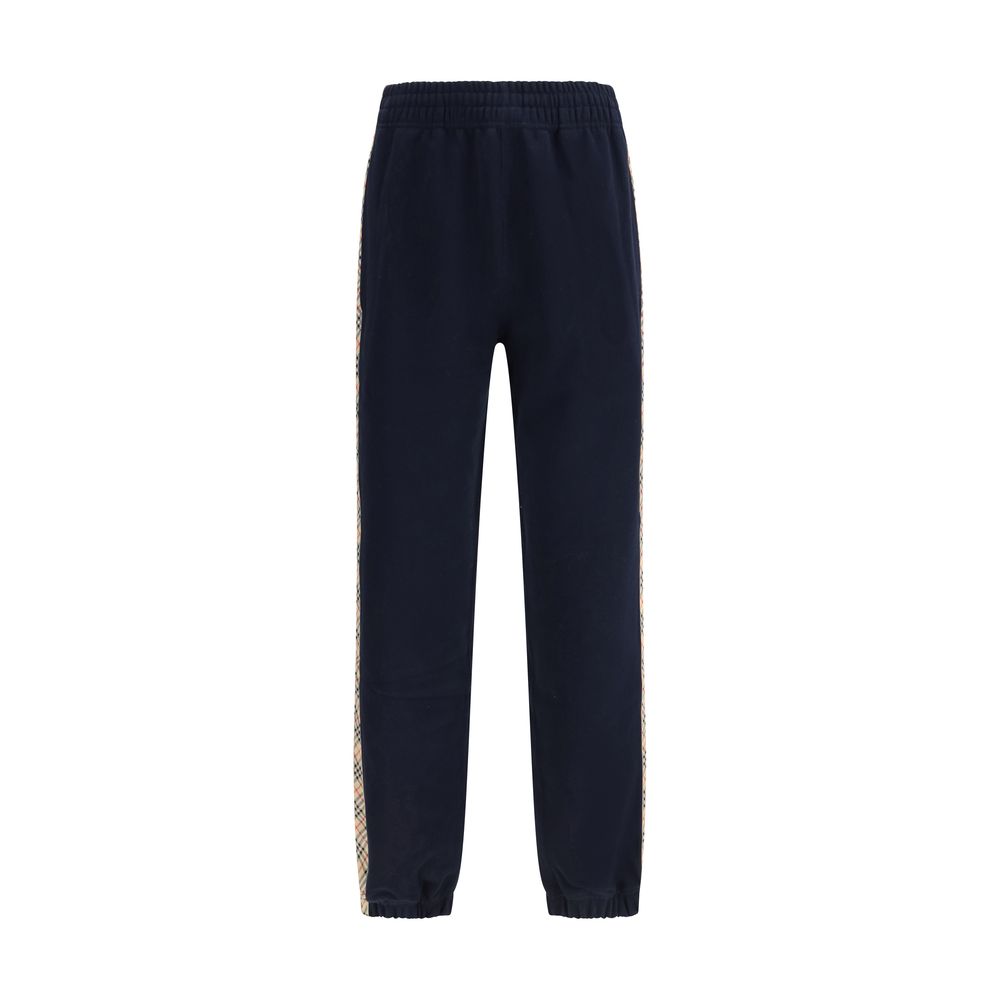 Pantalon de jogging en coton bleu Burberry (pantalon de sport)