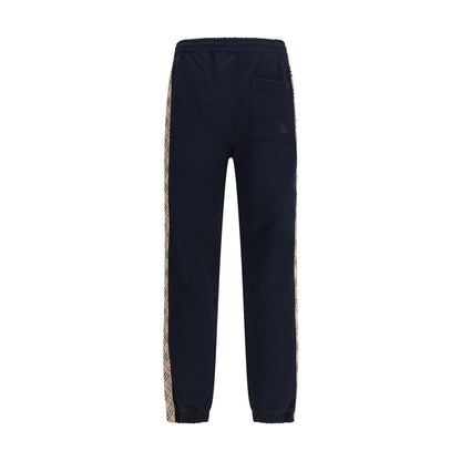 Pantalon de jogging en coton bleu Burberry (pantalon de sport)