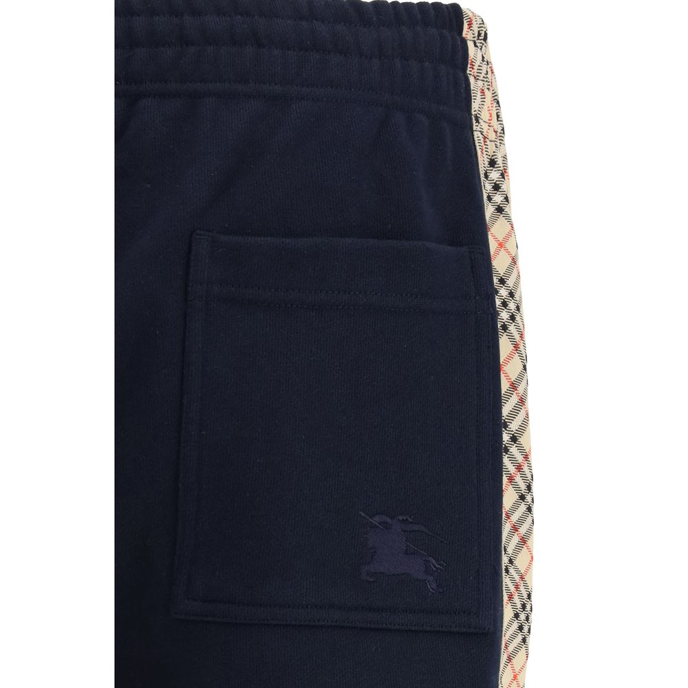 Pantalon de jogging en coton bleu Burberry (pantalon de sport)