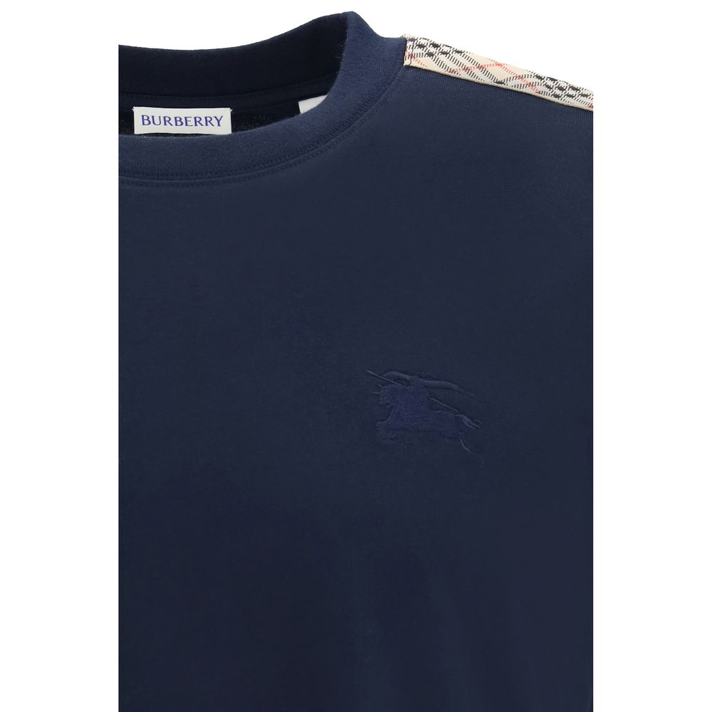T-shirt en coton bleu Burberry