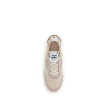 Baskets de sport Chloé en nylon beige