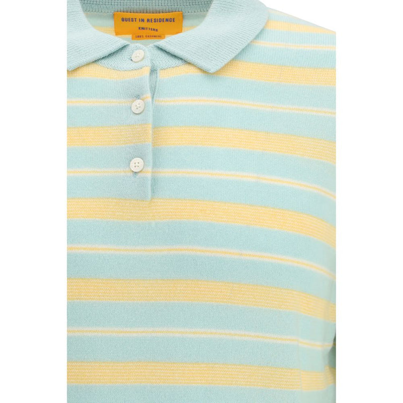 Guest in Residence Polo Shirt en Cachemire Multicolore