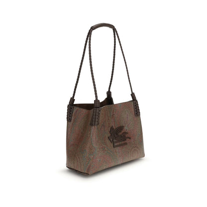 Sac bandoulière Etro en PVC marron