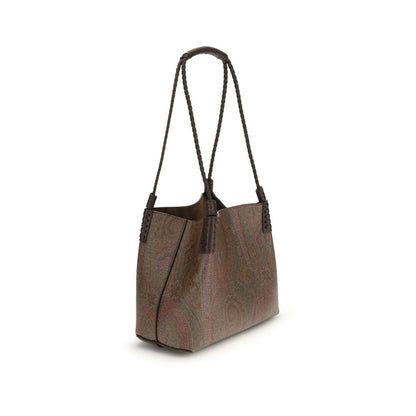Sac bandoulière Etro en PVC marron