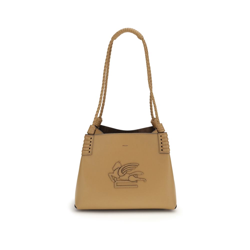 Sac à bandoulière Etro Bos Taurus en cuir de veau beige