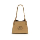 Sac à bandoulière Etro Bos Taurus en cuir de veau beige
