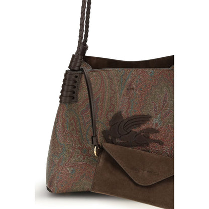 Sac bandoulière Etro en PVC marron