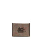 Etro Brown Calf Leather Bos Taurus Clutch Bag