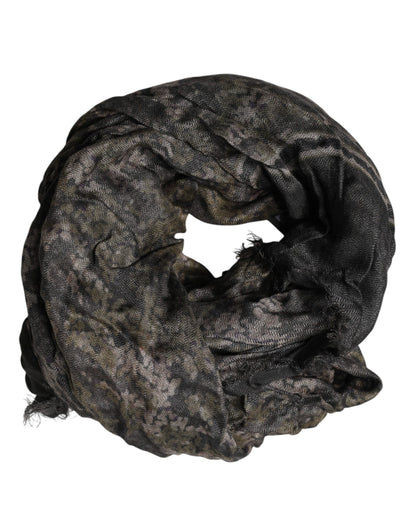 Châle/écharpe homme Dolce &amp; Gabbana marron camouflage modal