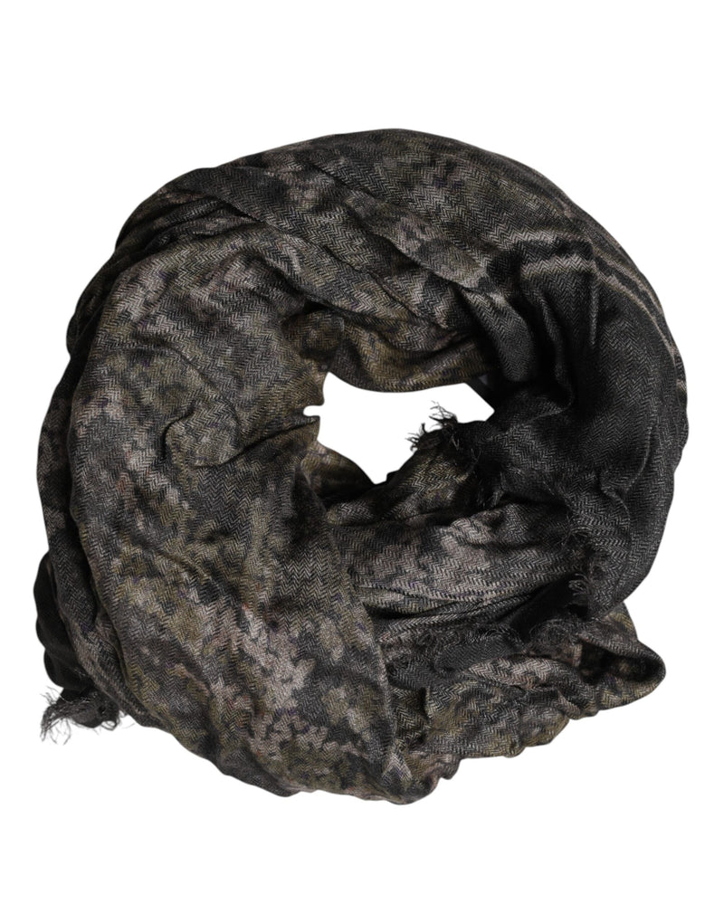 Châle/écharpe homme Dolce &amp; Gabbana marron camouflage modal