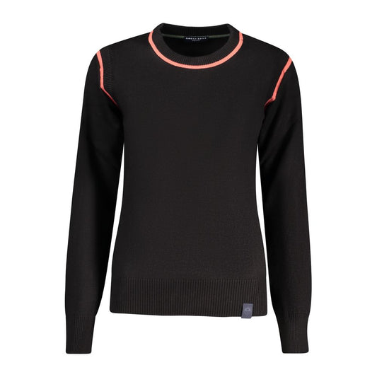 North Sails Black Viscose Women Sweater - Sustainable Style