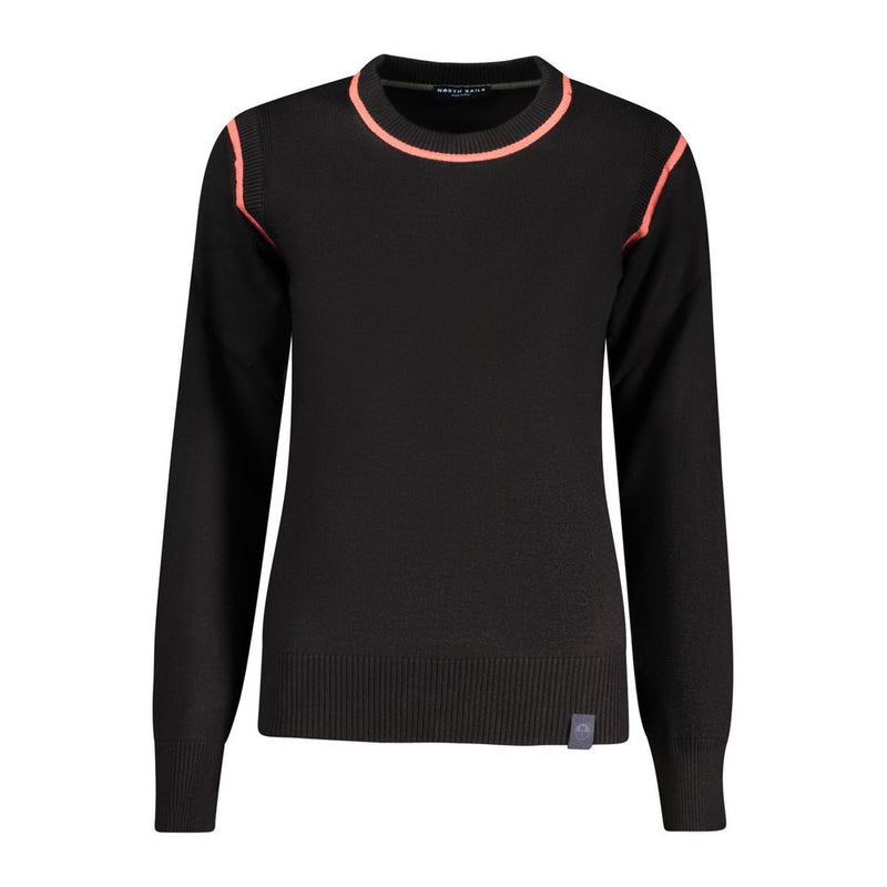 North Sails Black Viscose Women Sweater - Sustainable Style