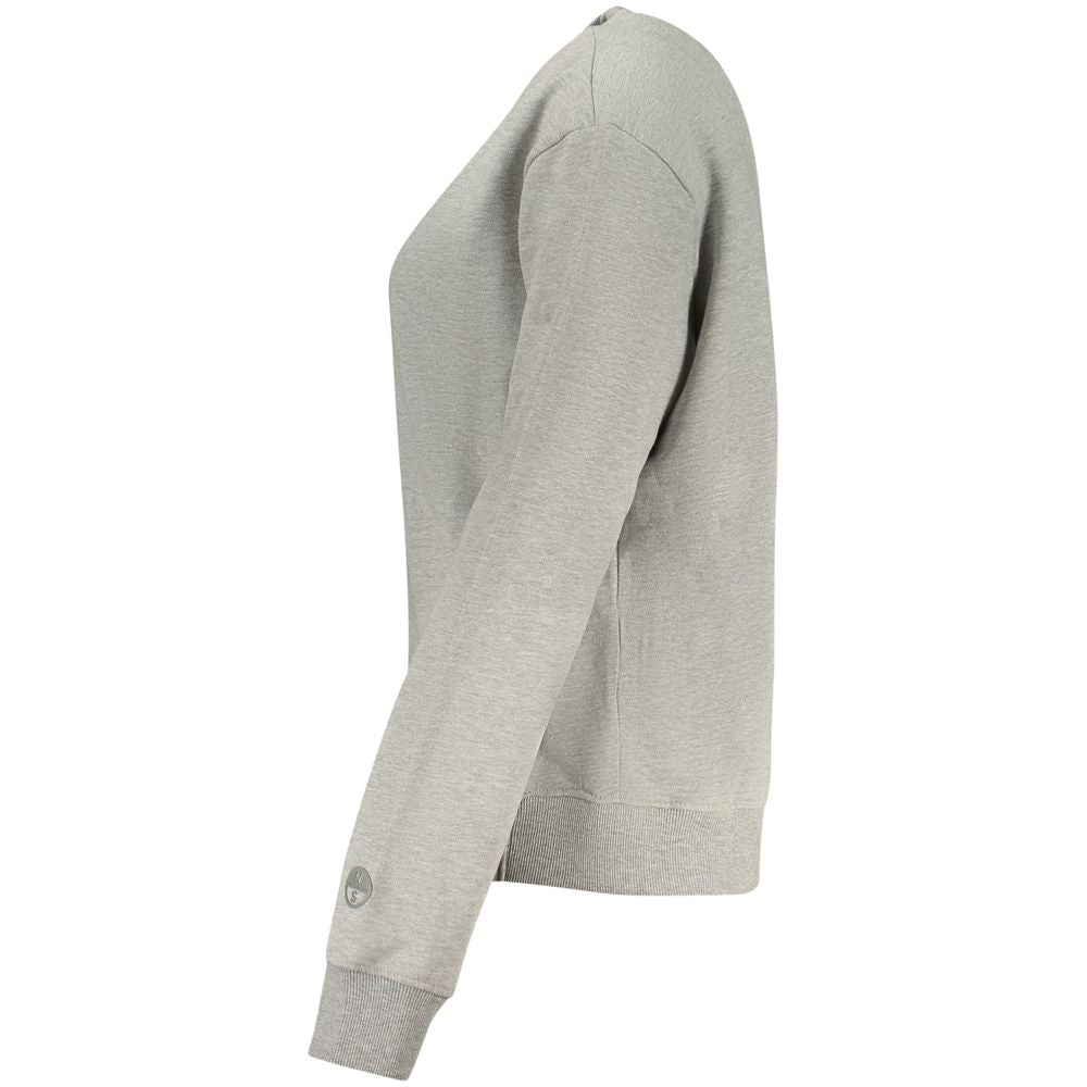 North Sails Sweatshirt Femme Gris en Coton - Chic et Confortable
