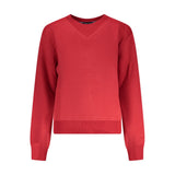 North Sails Red Cotton Women Sweatshirt - Stylish & Sustainable