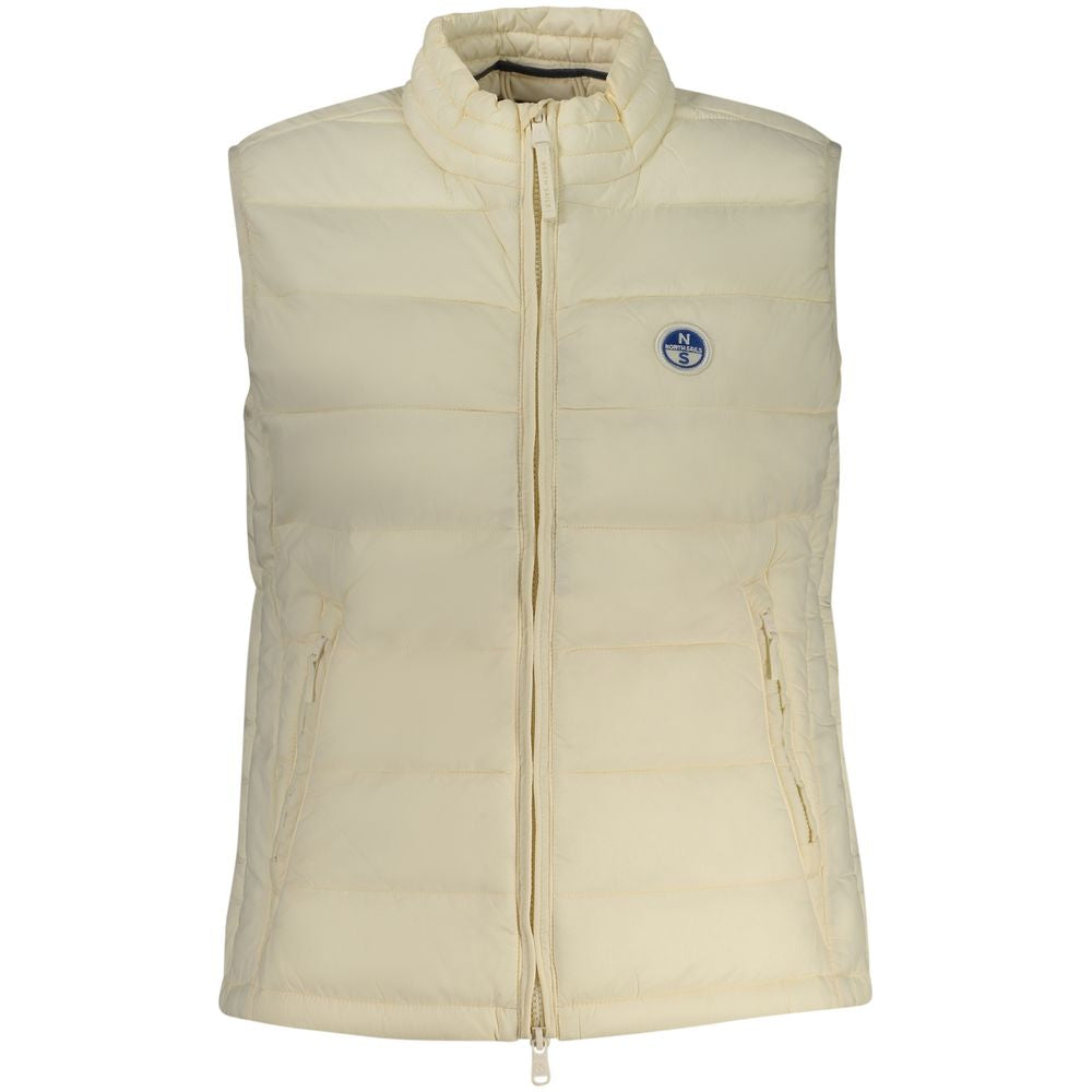 North Sails Women's White Polyester Vest - Sustainable Style