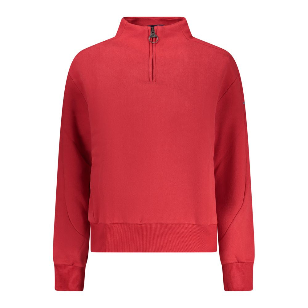 North Sails Rosso Cotton Women Sweatshirt - Stylish Comfort