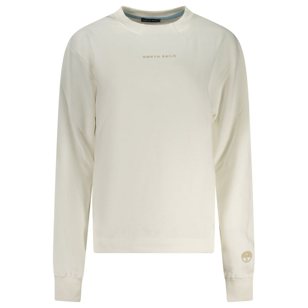 North Sails Bianco Sweatshirt en Coton pour Femme - Élégant et Durable