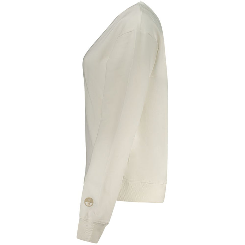North Sails Bianco Sweatshirt en Coton pour Femme - Élégant et Durable