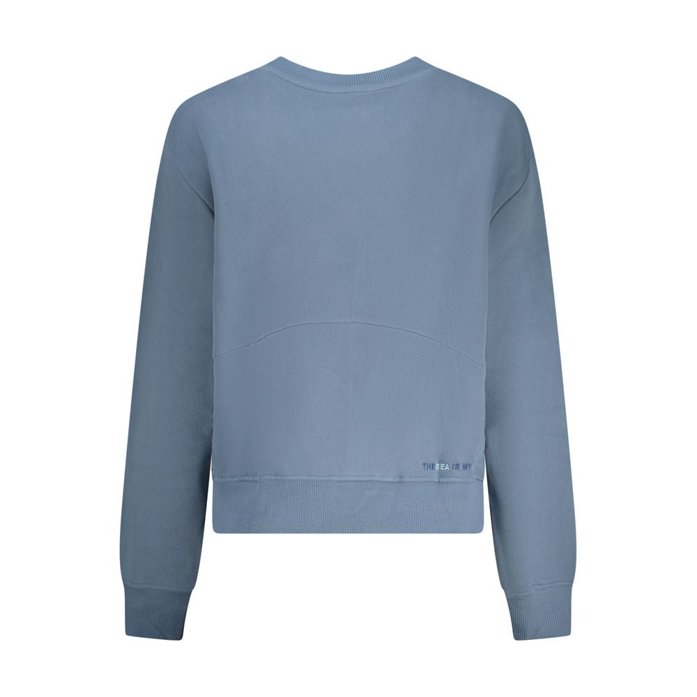 North Sails Blue Cotton Women Sweatshirt - Sustainable Style