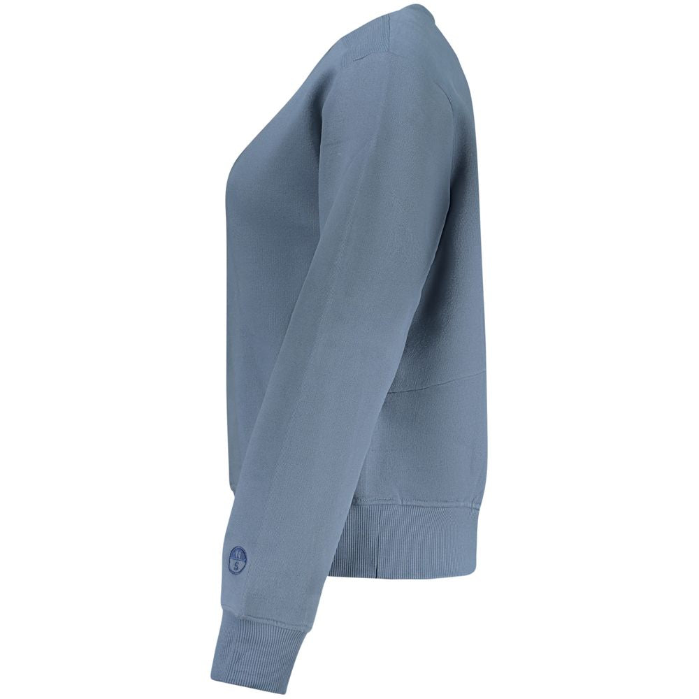North Sails Blue Cotton Women Sweatshirt - Sustainable Style