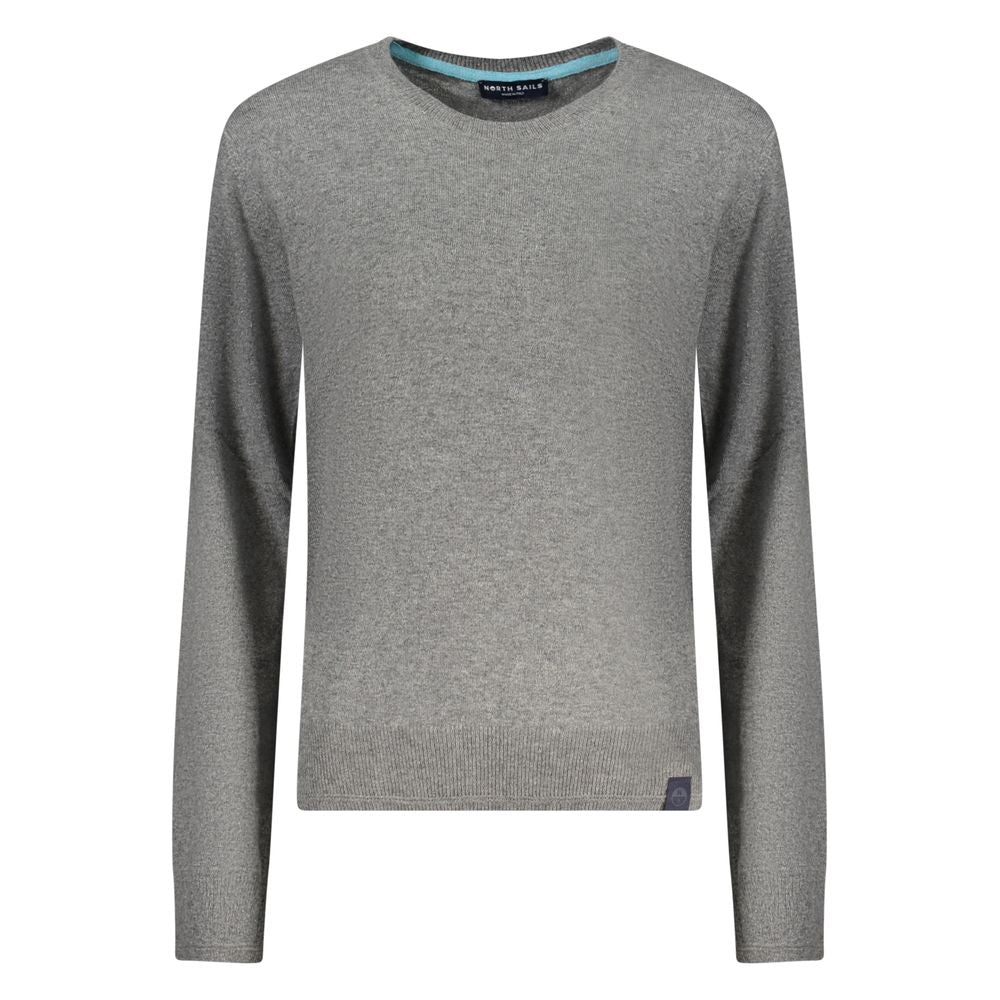 North Sails Gray Wool Women Sweater - Chic & Eco-Friendly