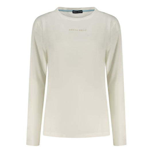 North Sails Bianco T-Shirt Femme en Coton - Élégance et Confort