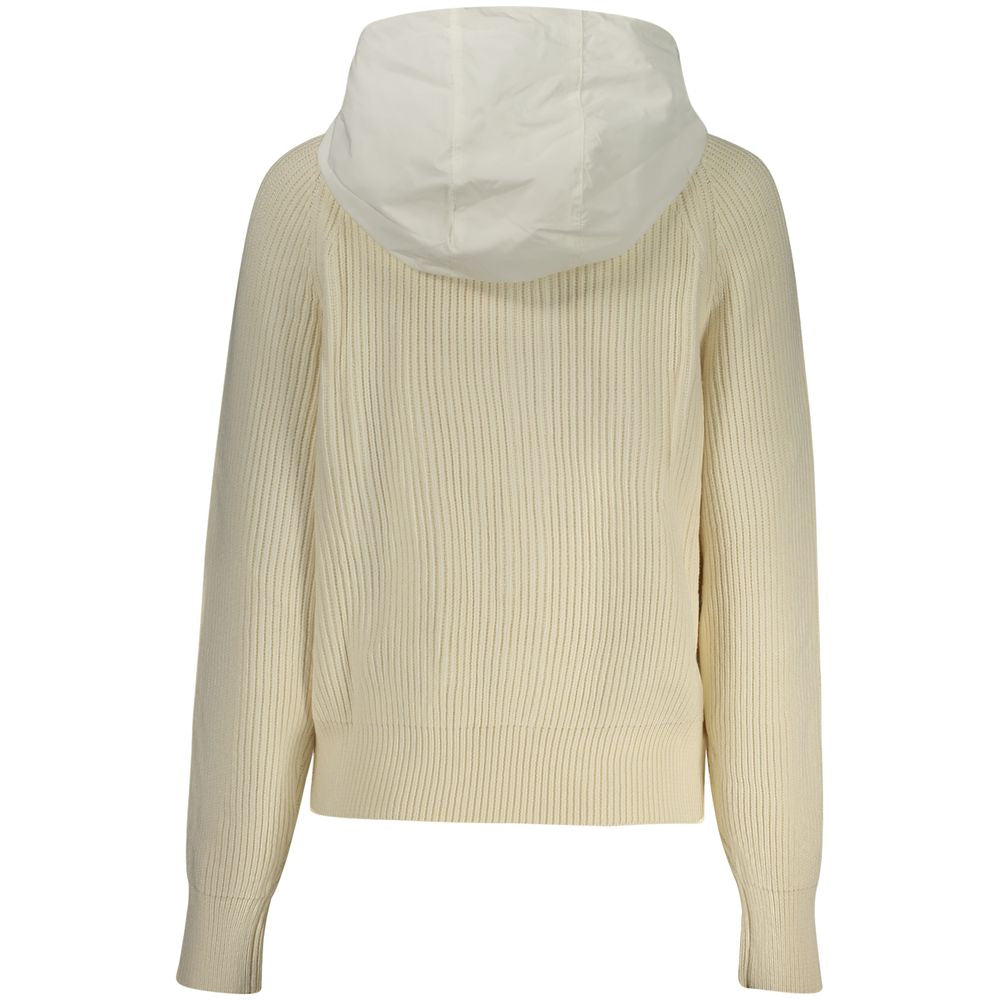 North Sails Women's White Polyester Cardigan with Hood