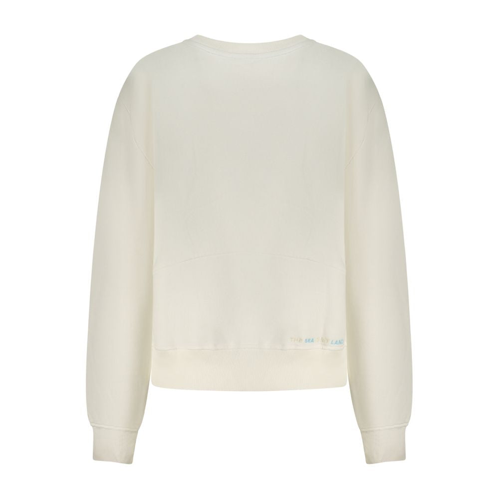 North Sails Bianco Sweatshirt en Coton pour Femmes - Élégance et Confort
