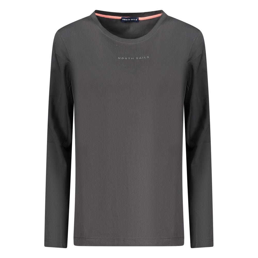 North Sails Black Cotton Women T-Shirt - Effortless Style