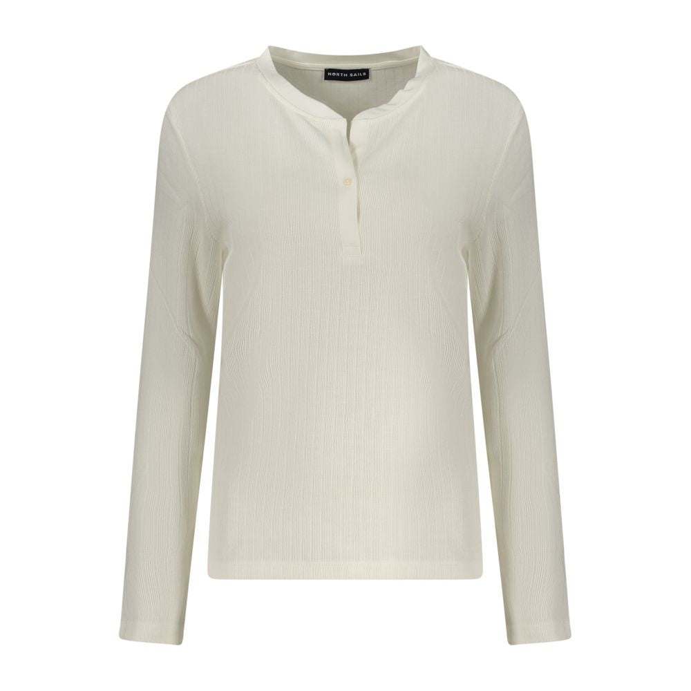 North Sails White Polyester Women's Sweater - Sustainable Luxury