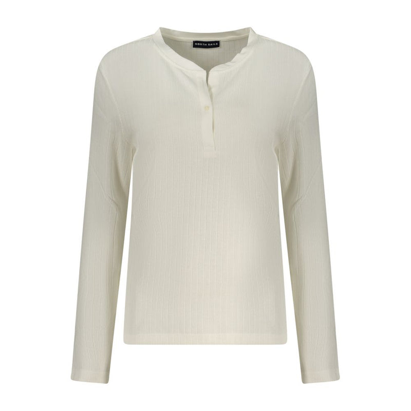 North Sails White Polyester Women's Sweater - Sustainable Luxury