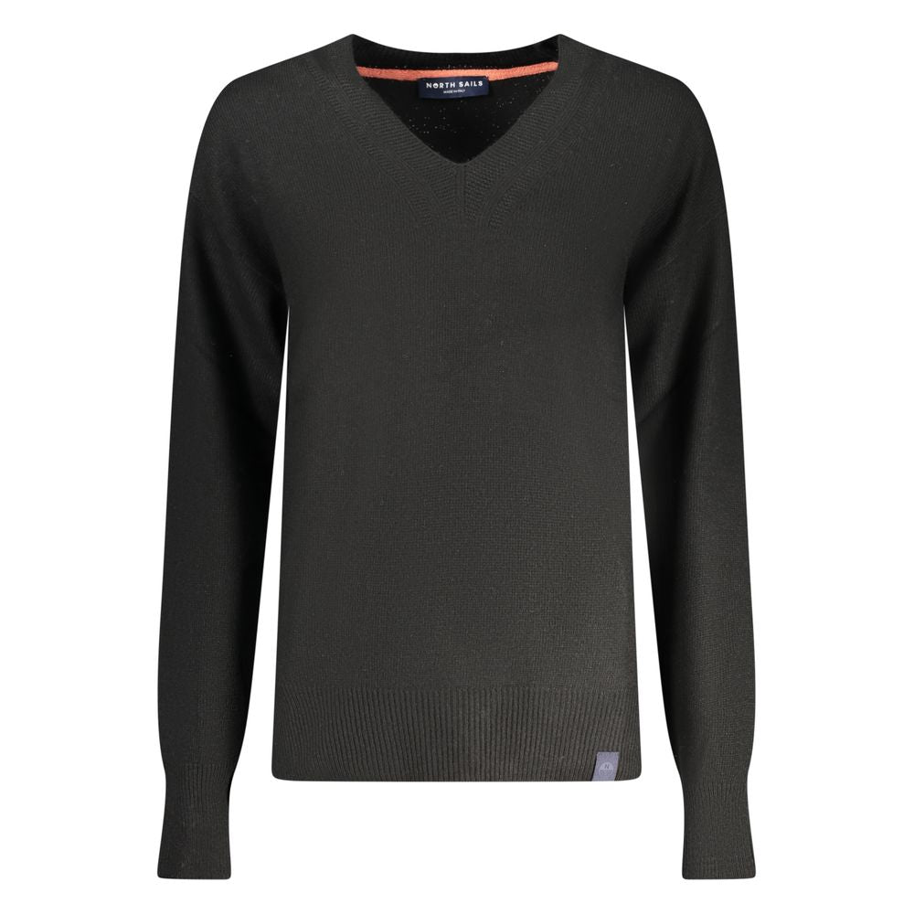 North Sails Black Polyamide Women Sweater - Eco-Conscious Style