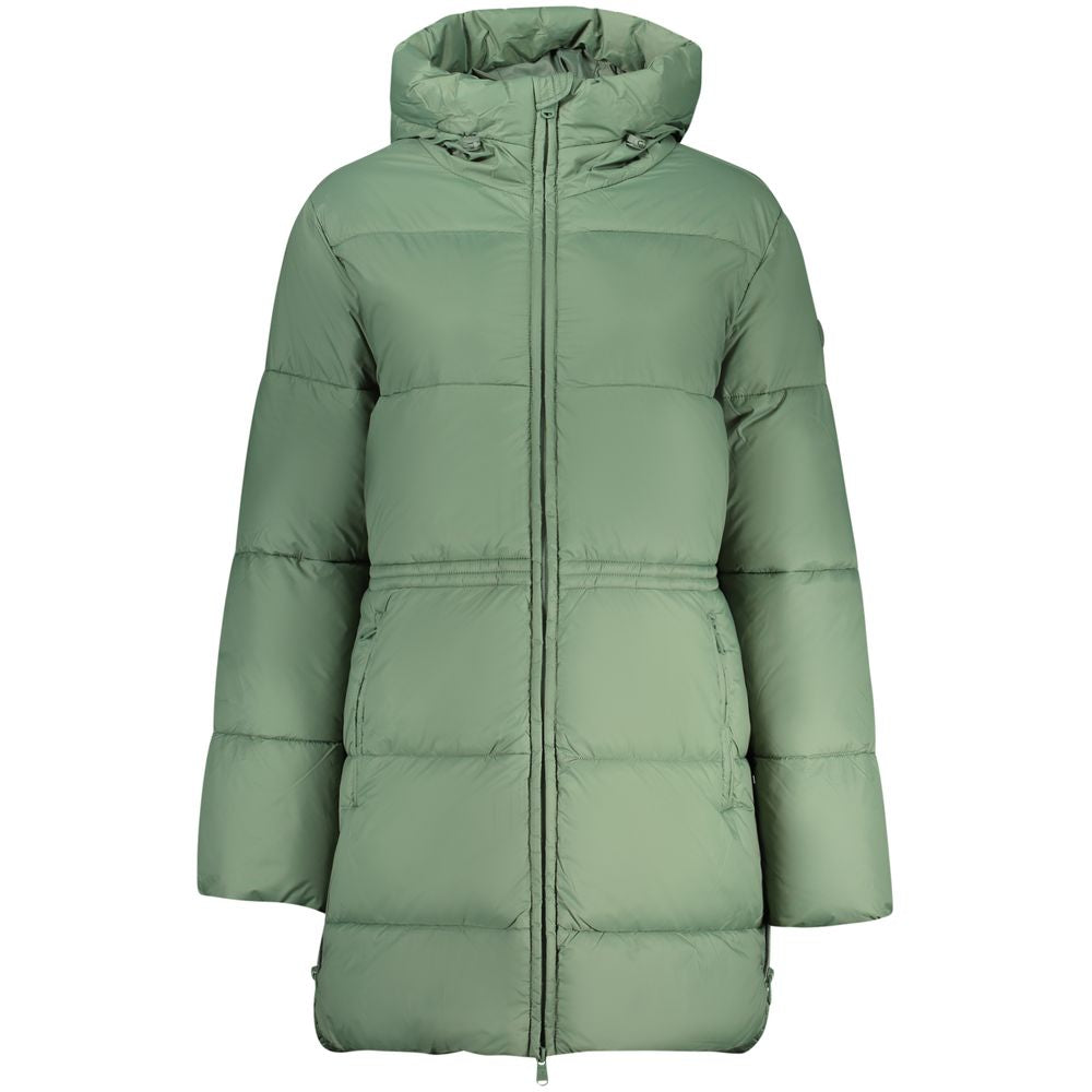 North Sails Veste Longue Matelassée Verte avec Capuche