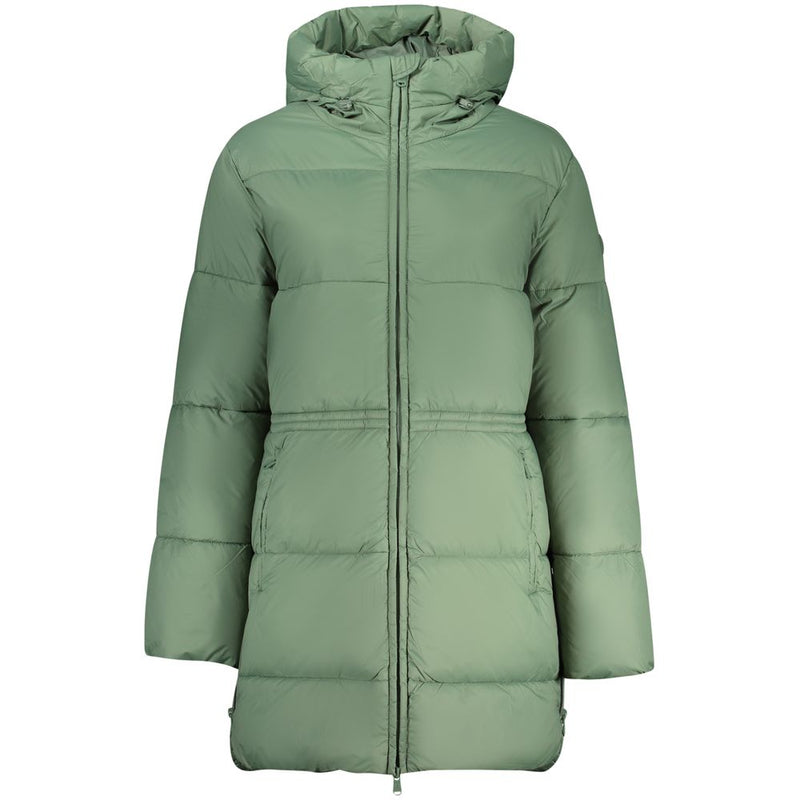 North Sails Veste Longue Matelassée Verte avec Capuche