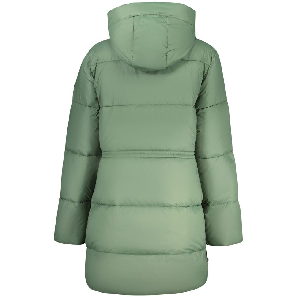 North Sails Veste Longue Matelassée Verte avec Capuche