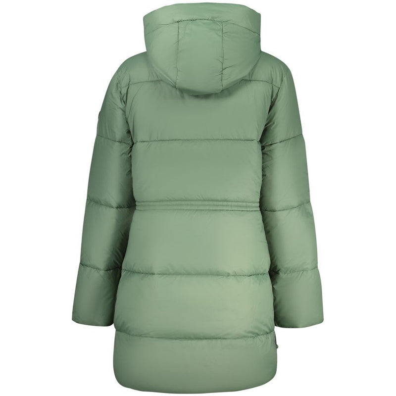 North Sails Veste Longue Matelassée Verte avec Capuche