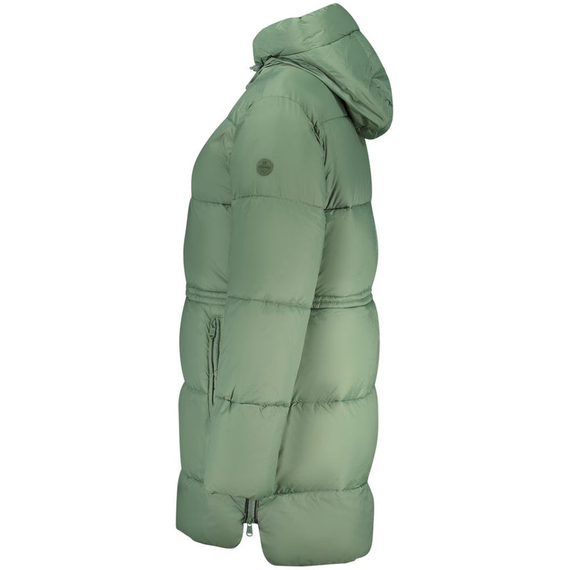 North Sails Veste Longue Matelassée Verte avec Capuche