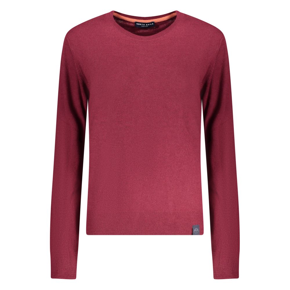 North Sails Red Wool Sweater - Long-Sleeved Crew Neck