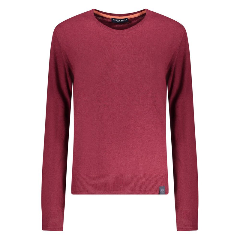 North Sails Red Wool Sweater - Long-Sleeved Crew Neck
