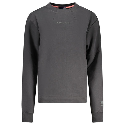 North Sails Black Cotton Women Sweatshirt - Eco-Friendly Style