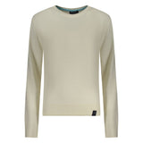 North Sails White Wool Sweater - Long-Sleeved Crew Neck