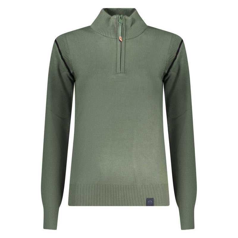 North Sails Green Polyester Half Zip Sweater with Logo