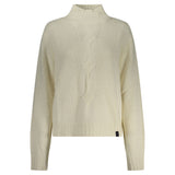North Sails White Wool Sweater - Long Sleeved High Neck