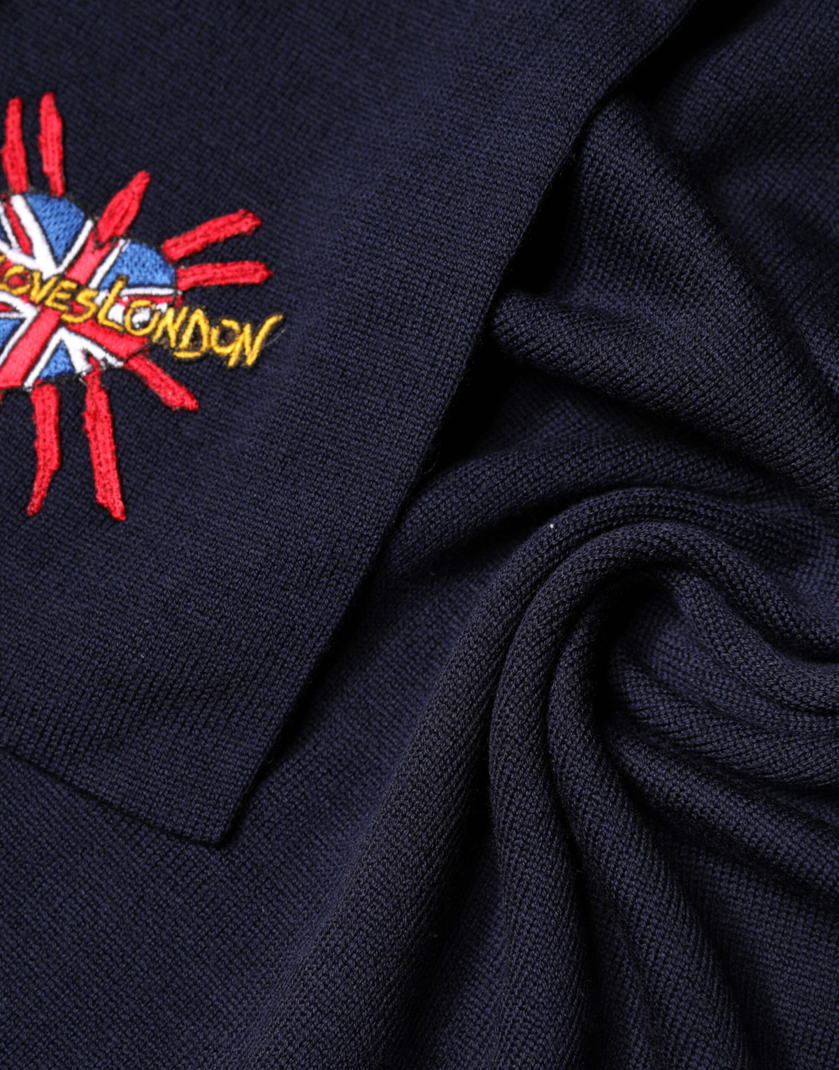 Dolce & Gabbana Écharpe en Laine Bleue DG Loves London