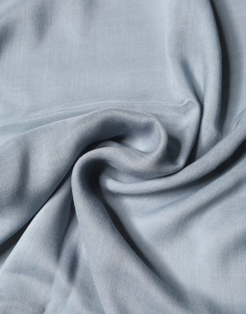 Dolce & Gabbana Light Blue Cashmere Knitted Shawl Scarf